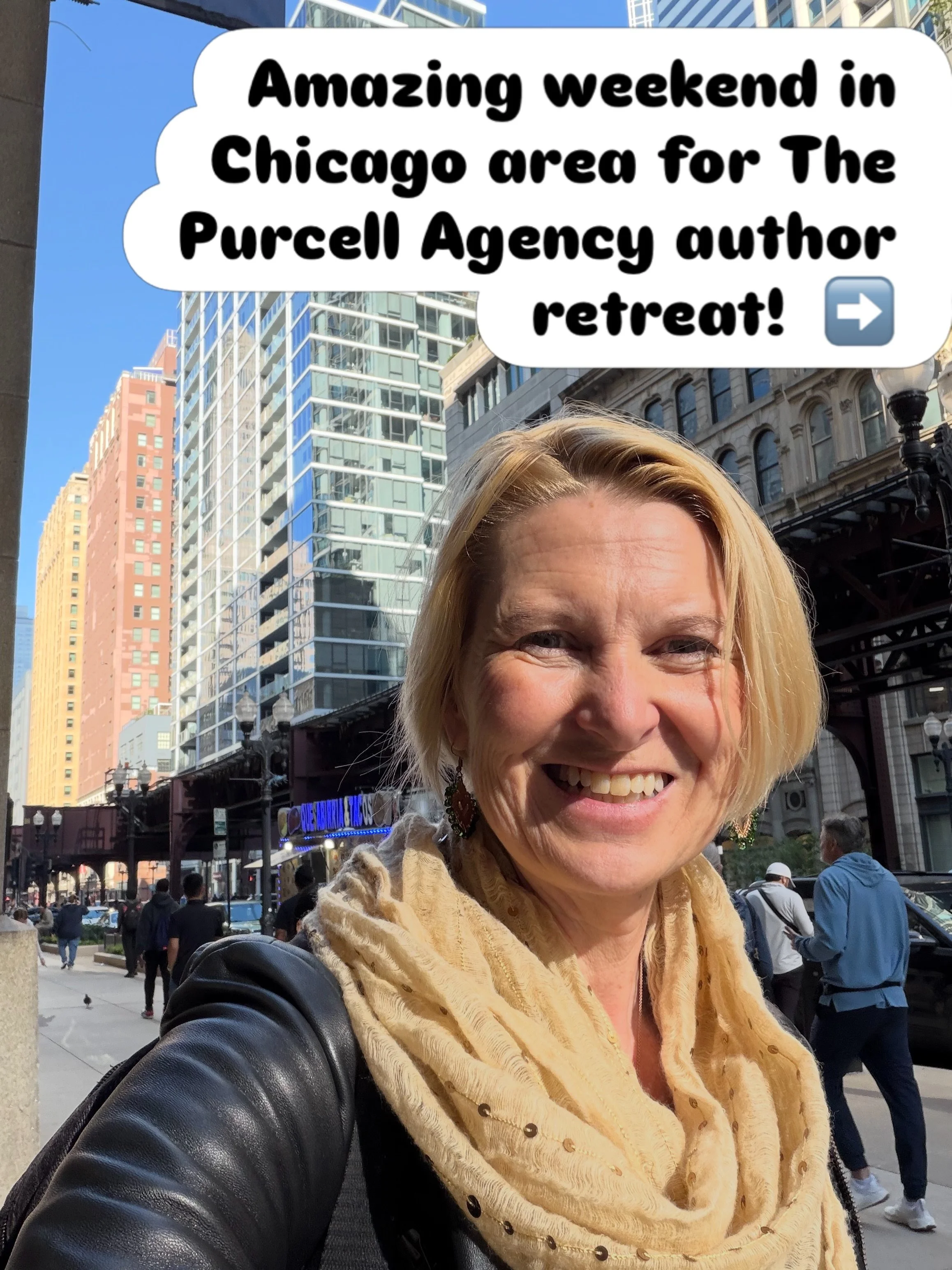 I just traveled to Illinois for a special weekend - the @thepurcellagency retreat!

Not only did I meet my new literary agent, the amazing Tina P Schwartz, @schwartzie17 , founder  of The Purcell Agency, but through Q and As, meetings and editor talk