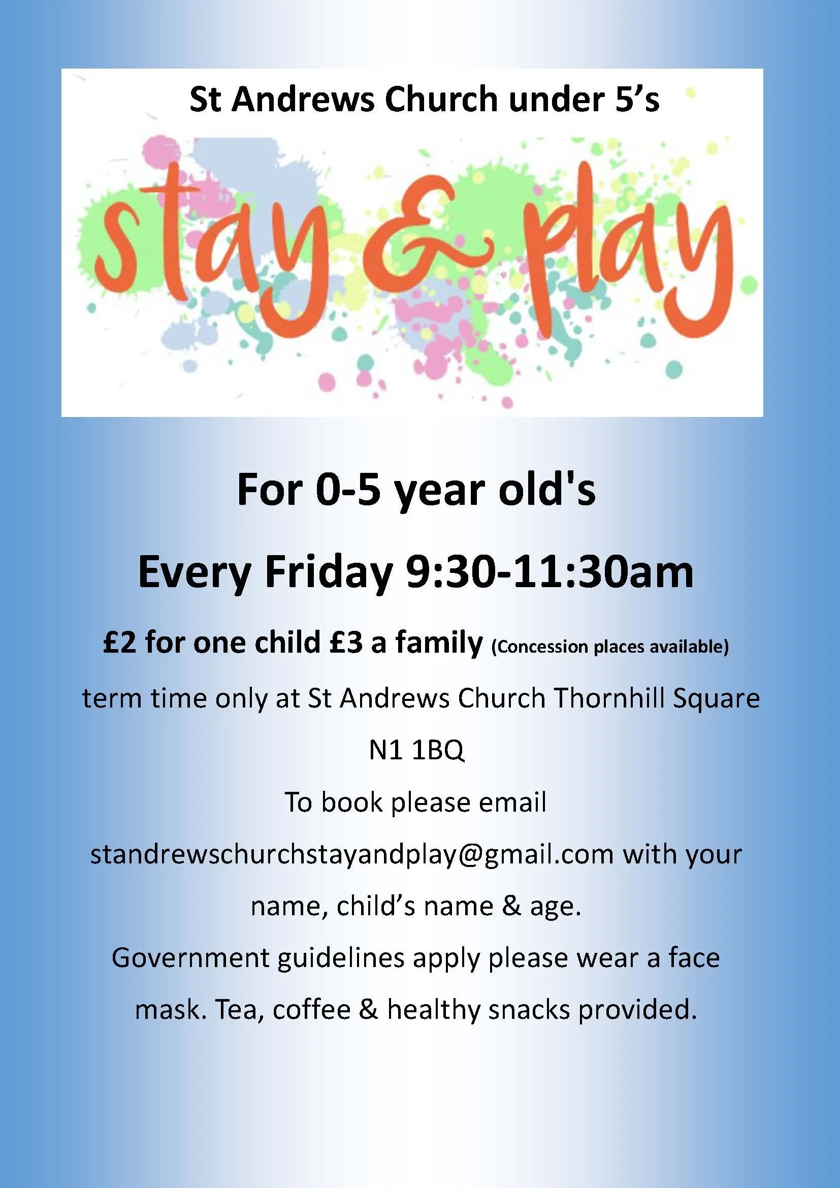 Stay and Play on Fridays!