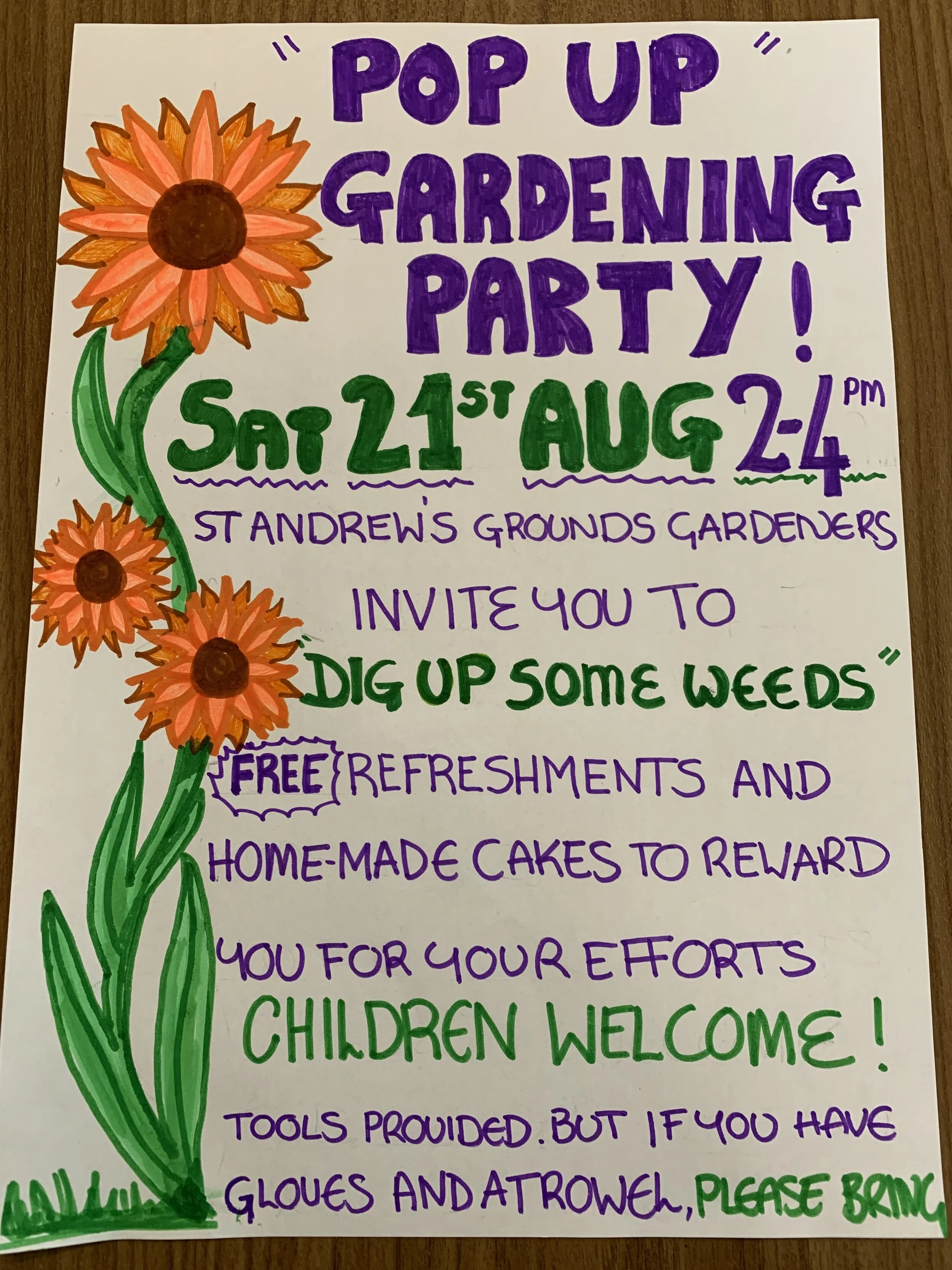 Pop Up Gardening Event - Saturday 21st August 