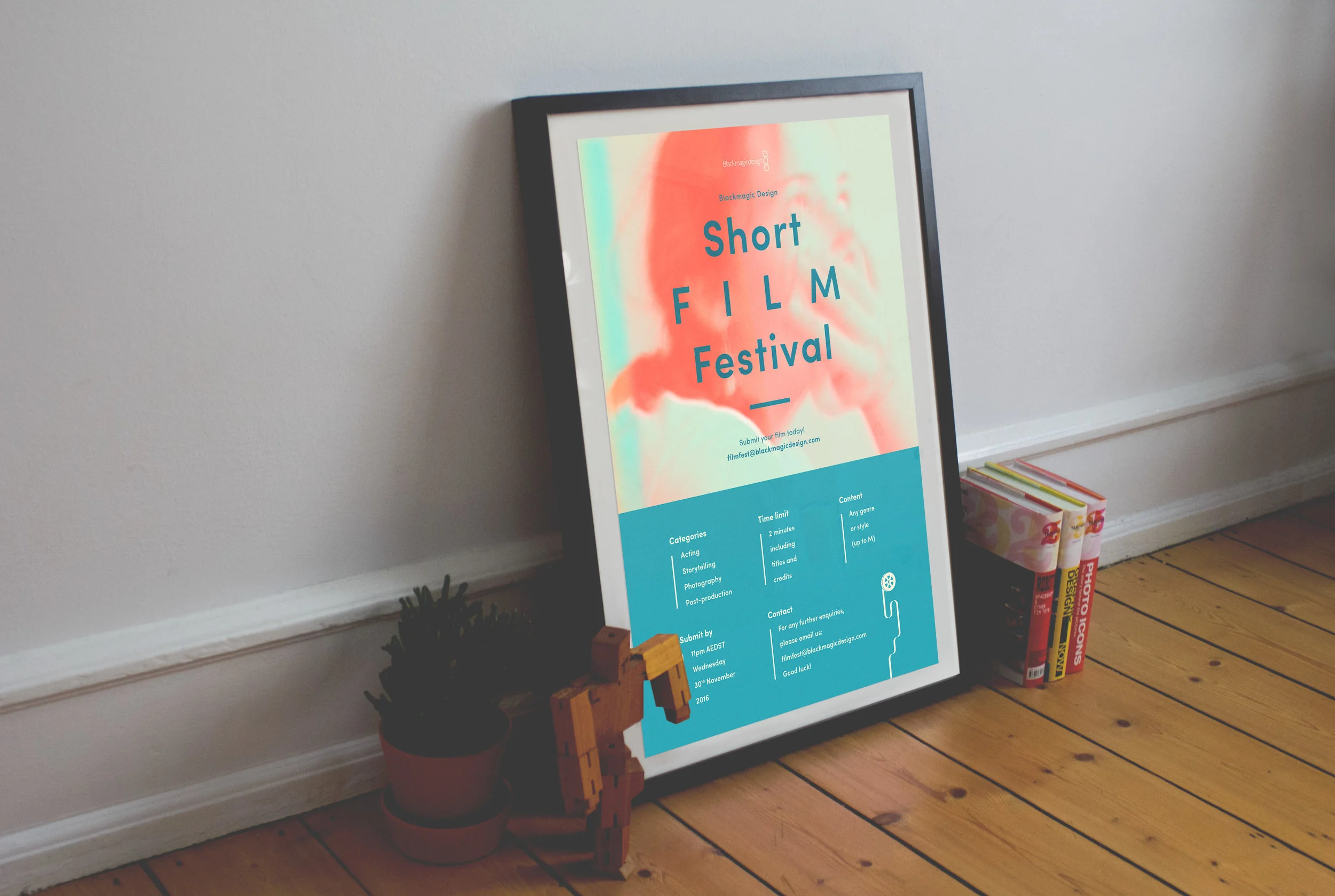 This was a fun project! I was able to use a photo of my wife as the hero graphic.