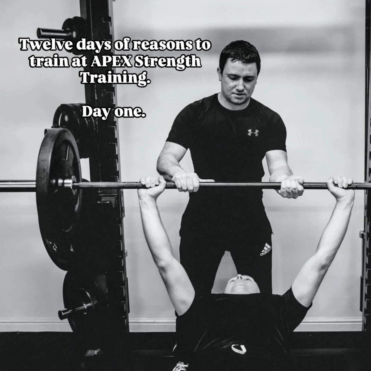 Twelve days of the perks of being an APEX Personal Training Client.

Day one.

Personalised training program - but what does that really mean? 

It means you've got trainers with the skill set and experience to write and coach you though a personalis