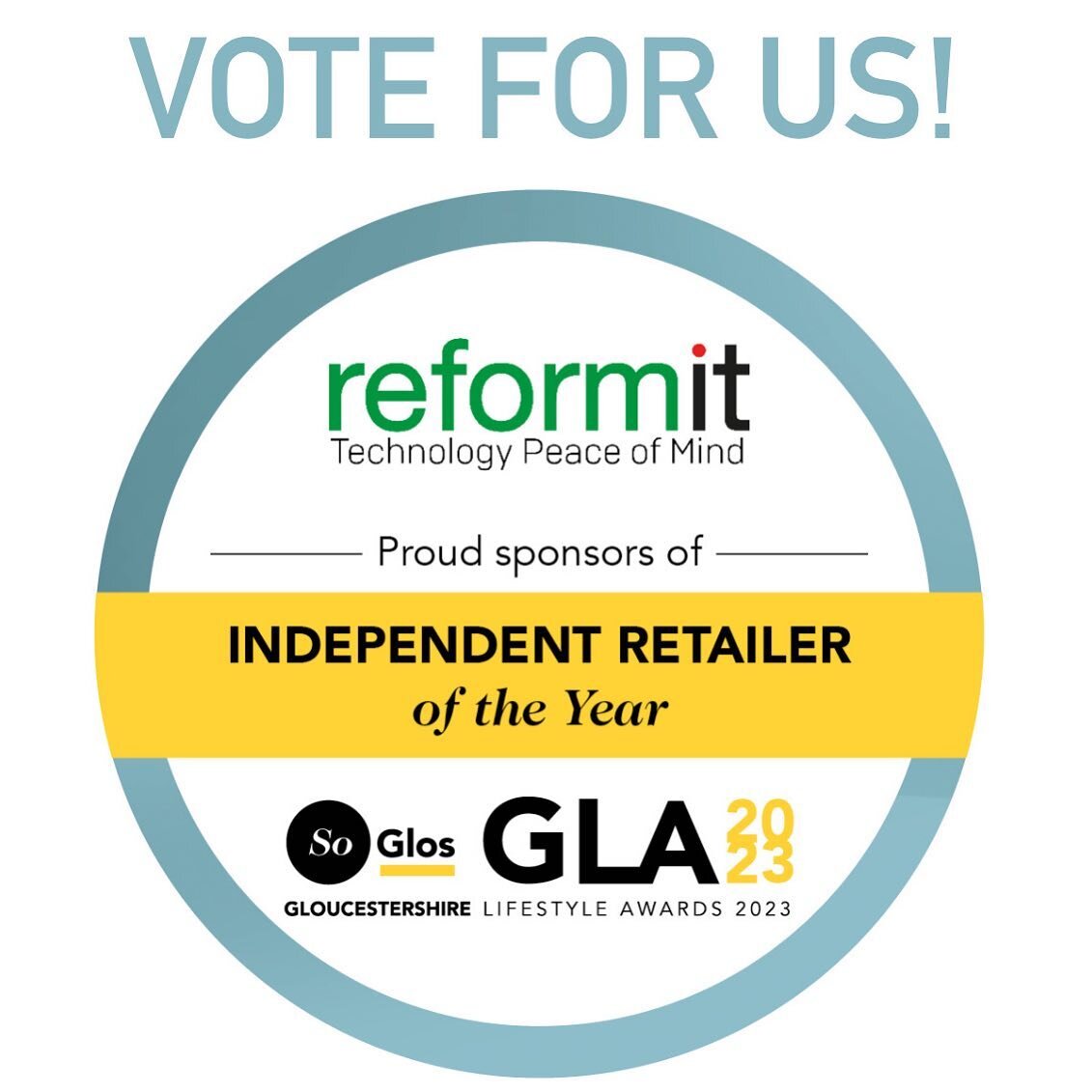 As you&rsquo;ve probably seen, we have been nominated for &lsquo;Independent retailer of the year&rsquo; in the @soglos 2023 Gloucestershire Lifestyle awards!🎉🎉

Voting ends on the 26th of May so if you haven&rsquo;t already, we would really apprec