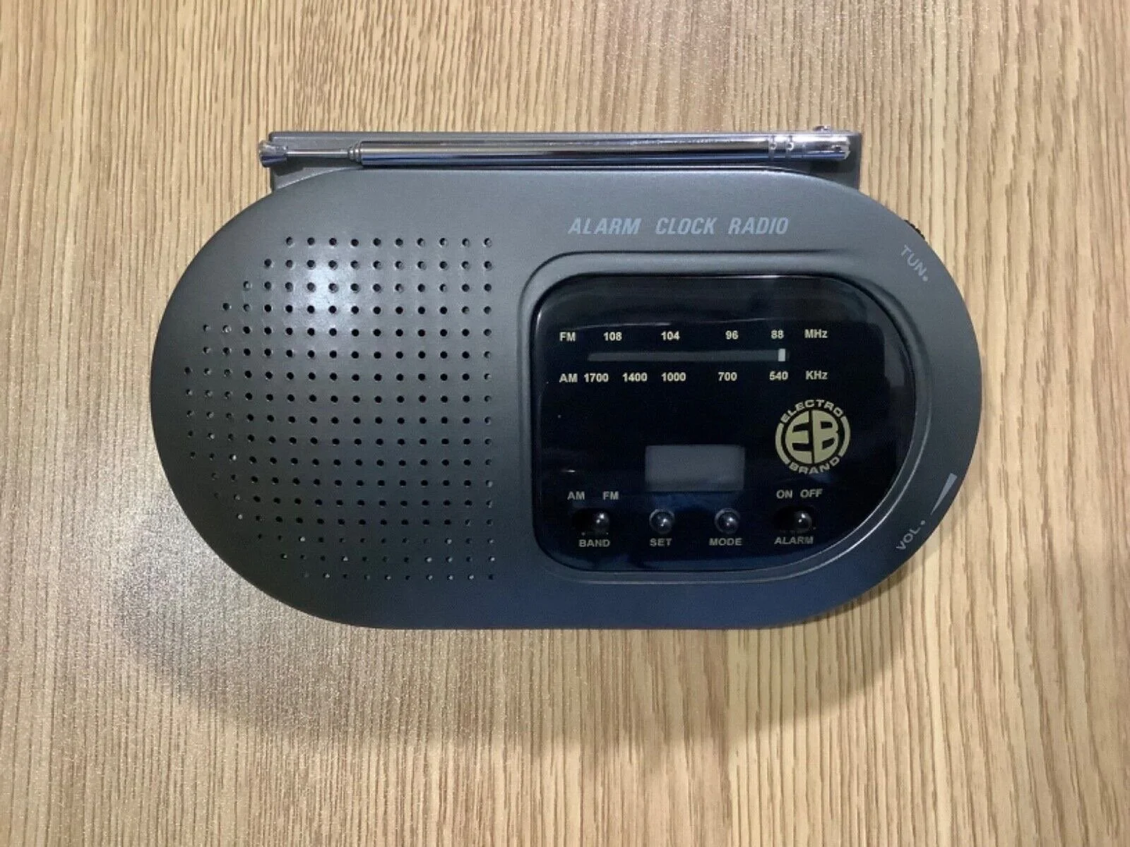 Electro Brand LCD AM/ FM Alarm Clock Radio, Bedside Clock Radio