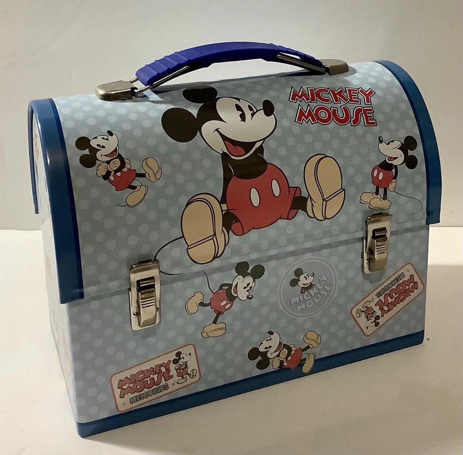 Disney Mickey Mouse Blue Workman Tin Box