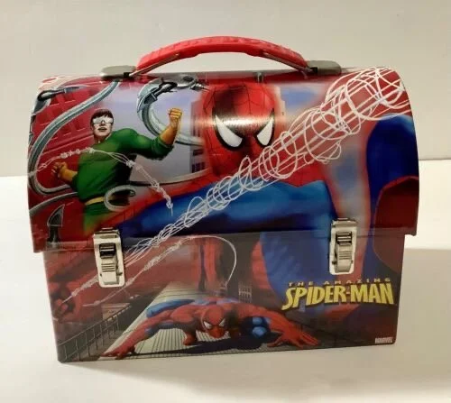 Marvel Comics Spider-Man Red Workman Tin Box