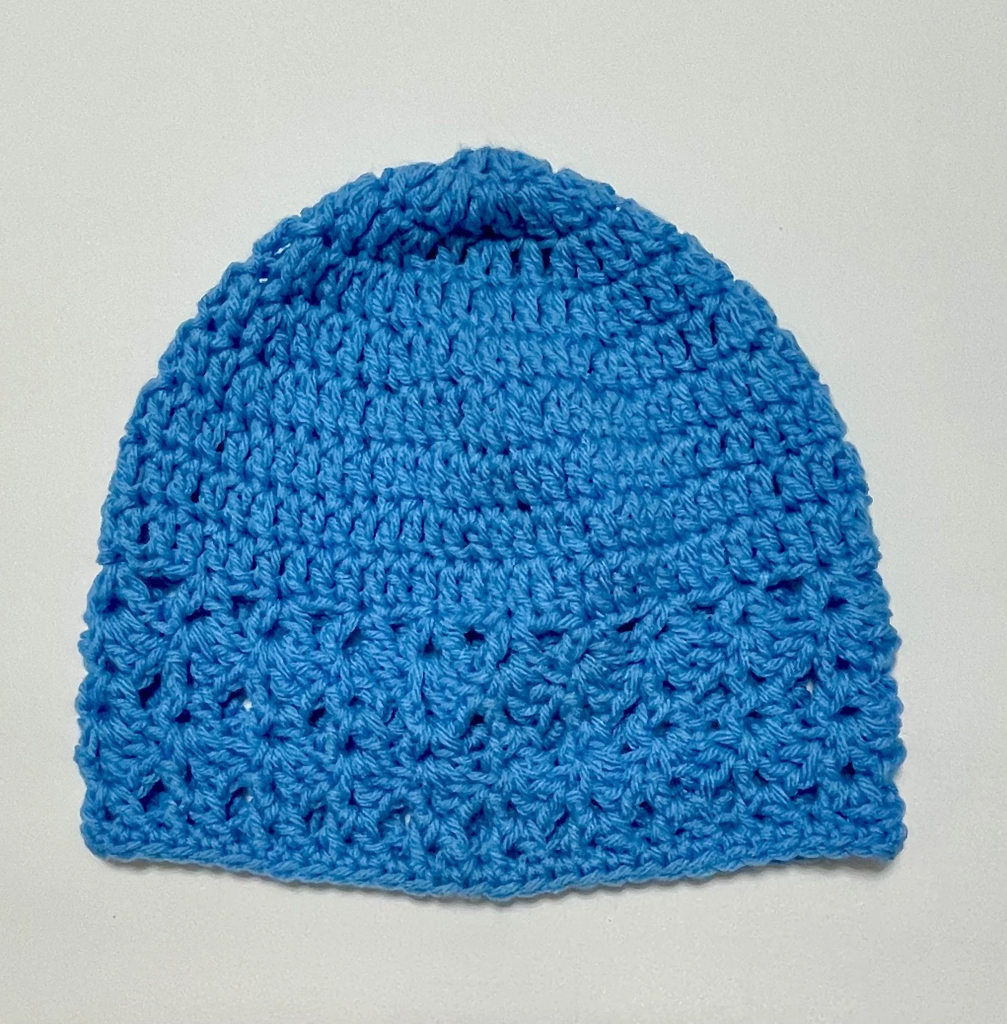 Fanci Azure Crochet Beanie Hat