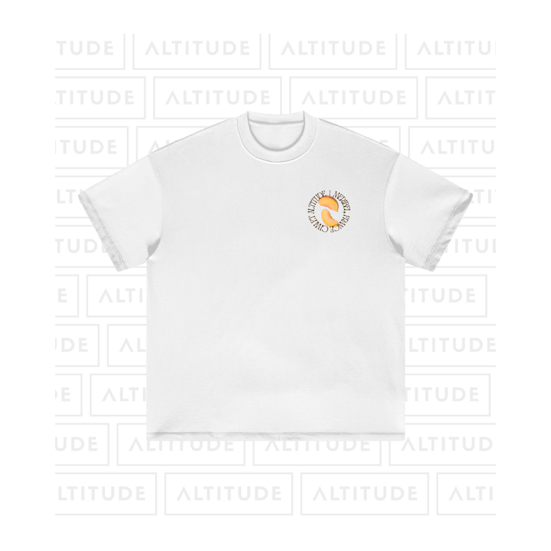 Péche Tee - Heavyweight Earth Tone T-Shirt (FRONT) - White.png