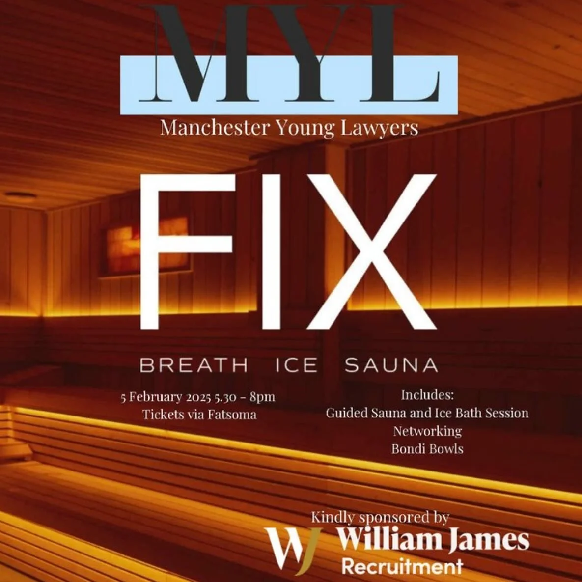 We are thrilled to announce our next event on 5 February 2025, kindly sponsored by @wjrecruitment . For this one we have partnered with @fixmcr for a guided R&amp;R session, which will include sauna, ice bath, gua sha, facial reflexology, scalp massa