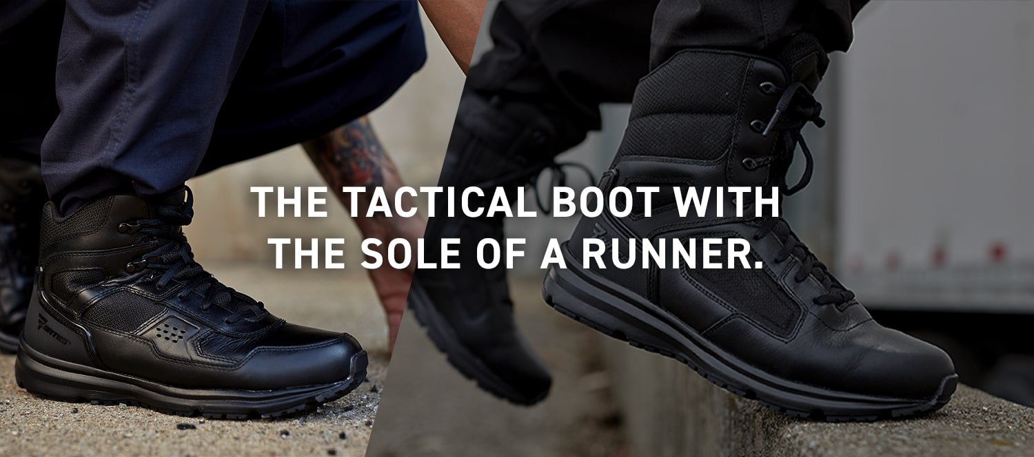 Raide Waterproof Side Zip Boots | Cushioned Midsole | Tactical Running Boot