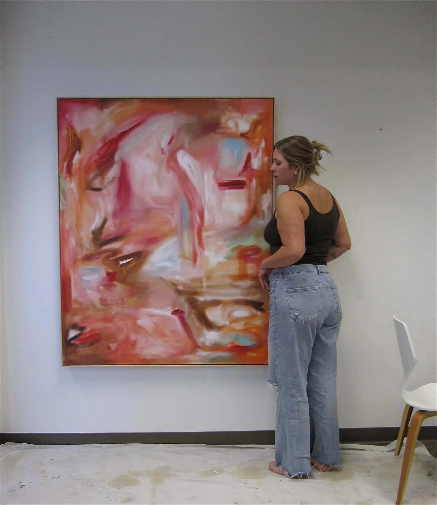 Long days in the studio because I&rsquo;m headed to @theotherartfair NEXT WEEK! I cannot believe we are that close. I am so excited to connect with the artist and art lovers who will be there. And of course, show off the work! 

Come see &ldquo;W/ Ro