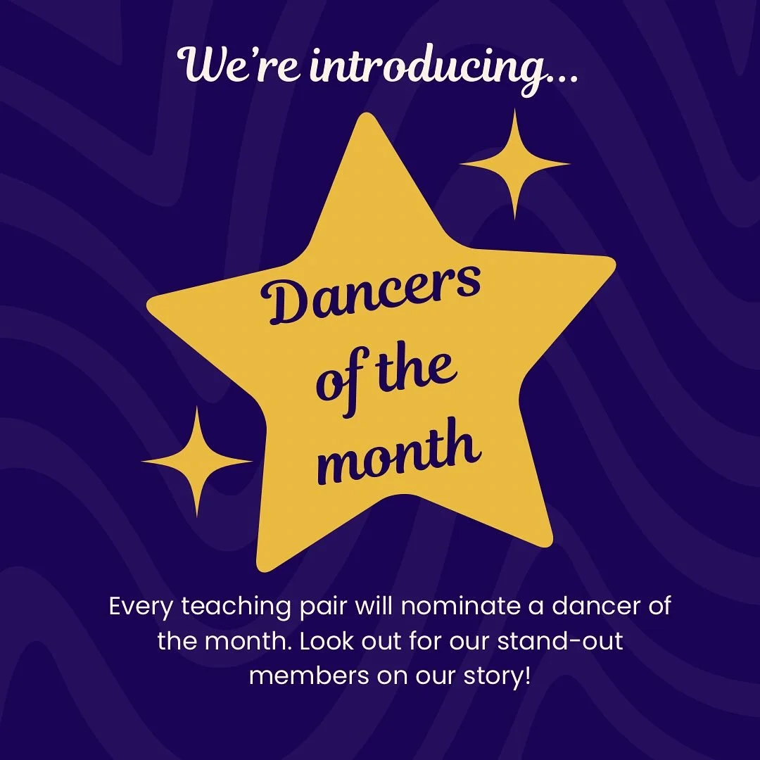 This initiative is building on last year&rsquo;s dancer of the week where we recognise some standout dancers across the whole club!There&rsquo;s an opportunity to be nominated in every style and level in weekly classes. These will be posted on our st