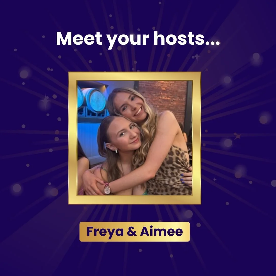 Here are your glamorous hosts of the evening, your very own Claudia and Tess&hellip; Freya and Aimee!! 

They can&rsquo;t wait to entertain you all and provide an evening of fun, glitter, and dancing 💃 

We still have a limited number of tickets lef