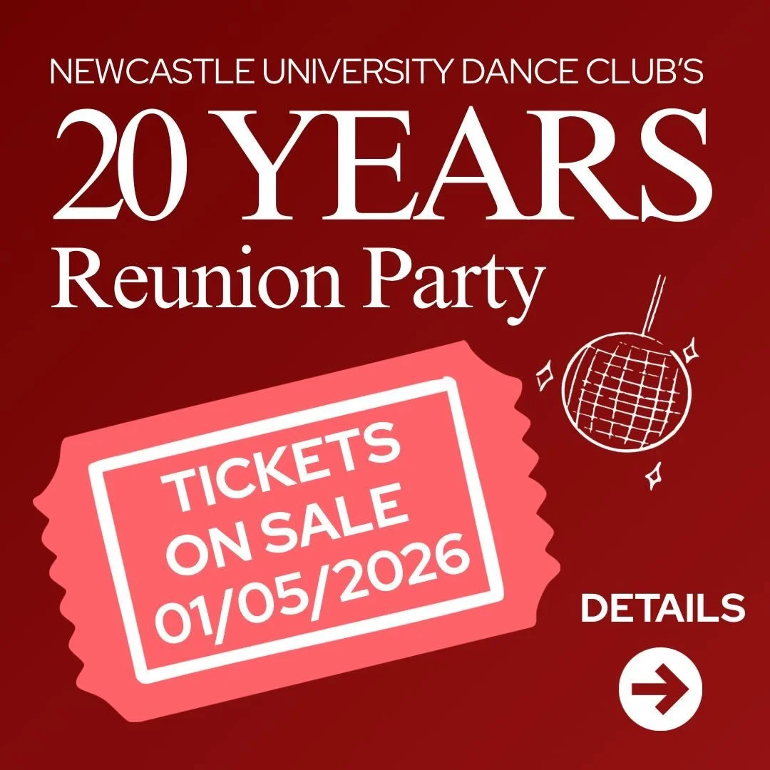 ITS FINALLY HERE 🎉

The NCL Dance Club 20 Year Anniversary Alumni Ball is happening&hellip; and you do not want to miss this.

📍 Newcastle Civic Centre
📅 13.06.26

A full night celebrating 20 years of dance, memories, friendships &amp; the people 