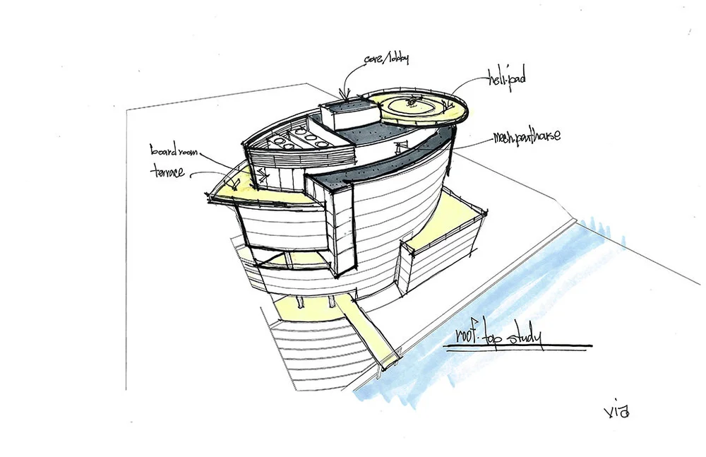 architectural concept drawing