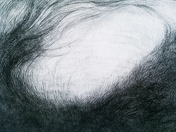 Untitled 7 , ballpoint pen on Fabriano hot press paper, 22” x 28”