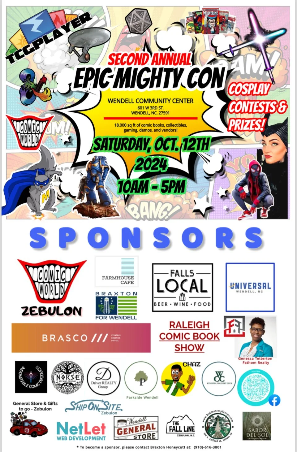 EPIC MIGHTY CON - WENDELL COMMUNITY CENTER