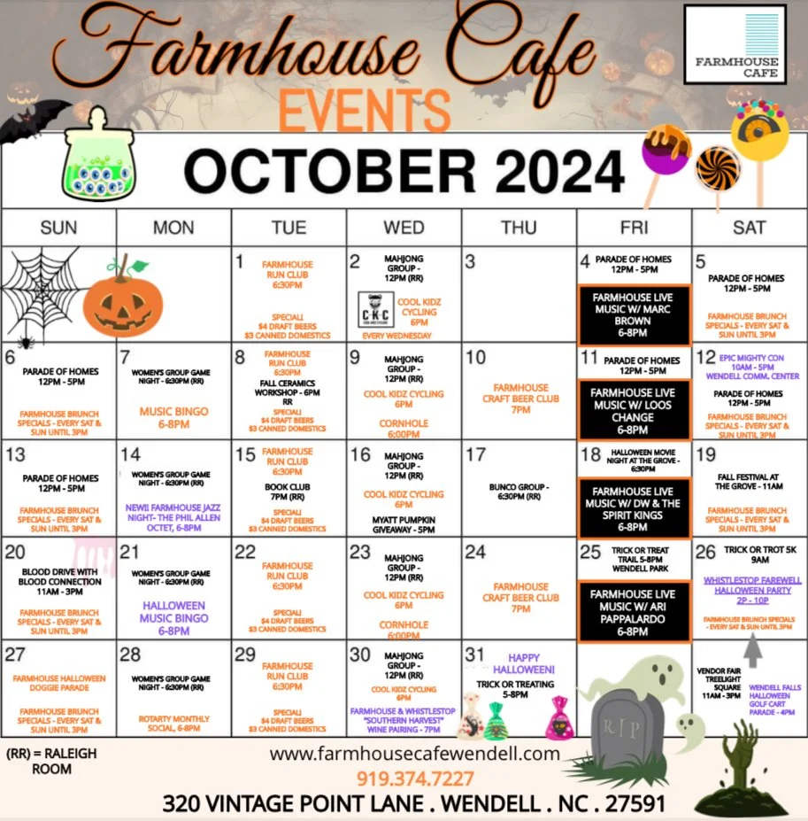 👻🧟‍♂️ FARMHOUSE/WENDELL OCTOBER CALENDAR 🎃👻
