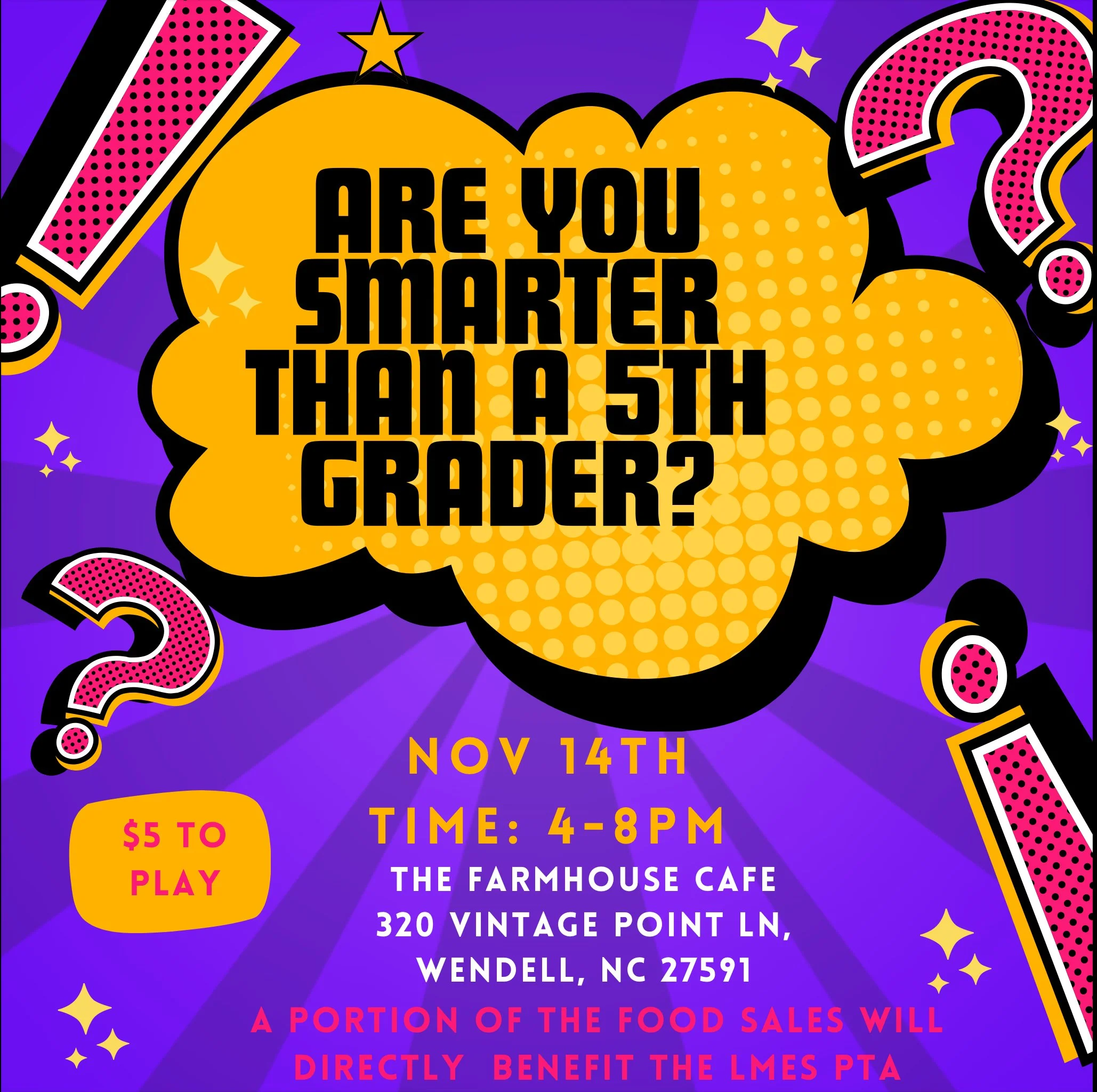 LAKE MYRA ELEMENTARY SPIRIT NIGHT AT THE FARMHOUSE CAFE