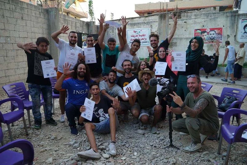 Training in Nahr el Bared (Lebanon)