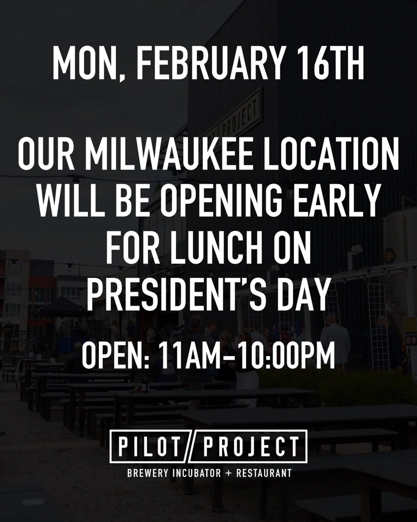// Join us for lunch tomorrow🍻 //
