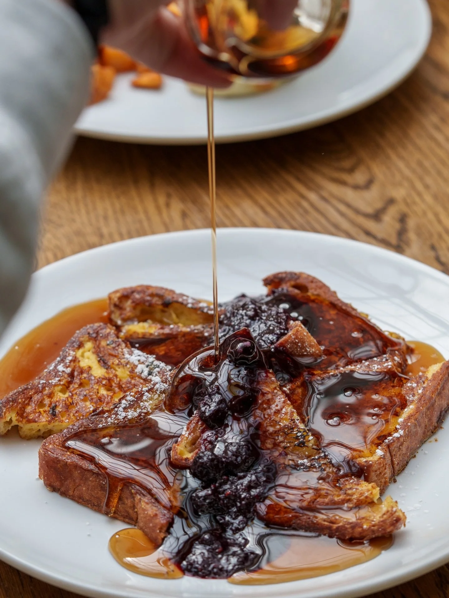 // This picture of our brunch exclusive french toast lives rent free in our heads // It will in yours too after you give it a taste when you come by on any Sunday // TOMORROW 3.7.26: Make a day out of it with the @414flea market + Sunday brunch at Pi
