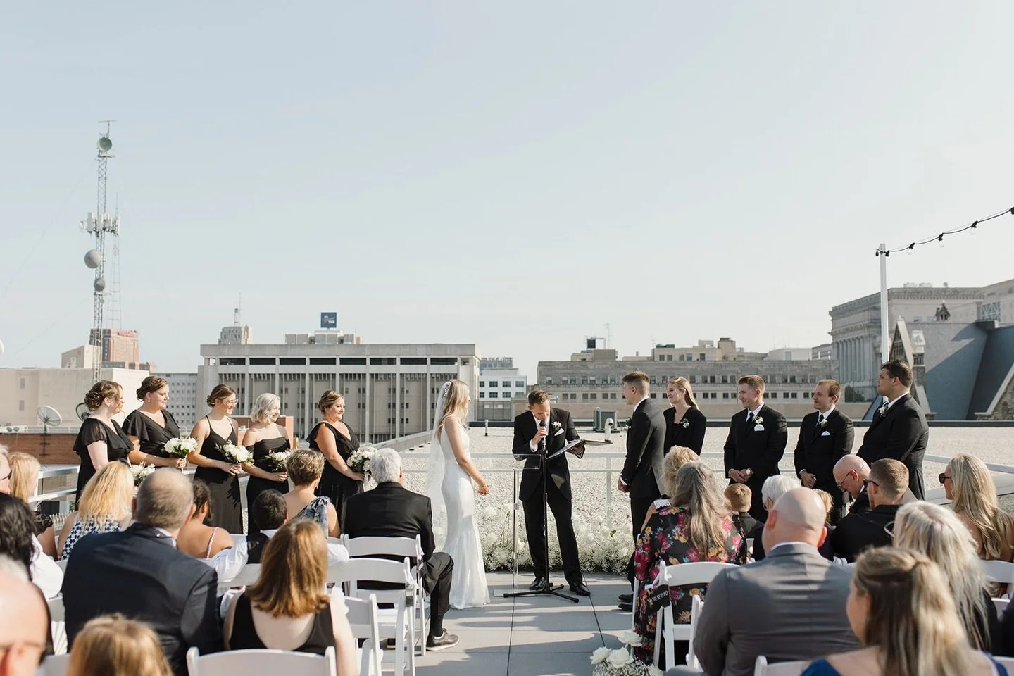 // These spring days make us excited to put our rooftop to good use, and what better use than a wedding ceremony? // Weddings and beyond, Pilot Project is the perfect place to host your private event // Check out our &ldquo;host an event&rdquo; page 