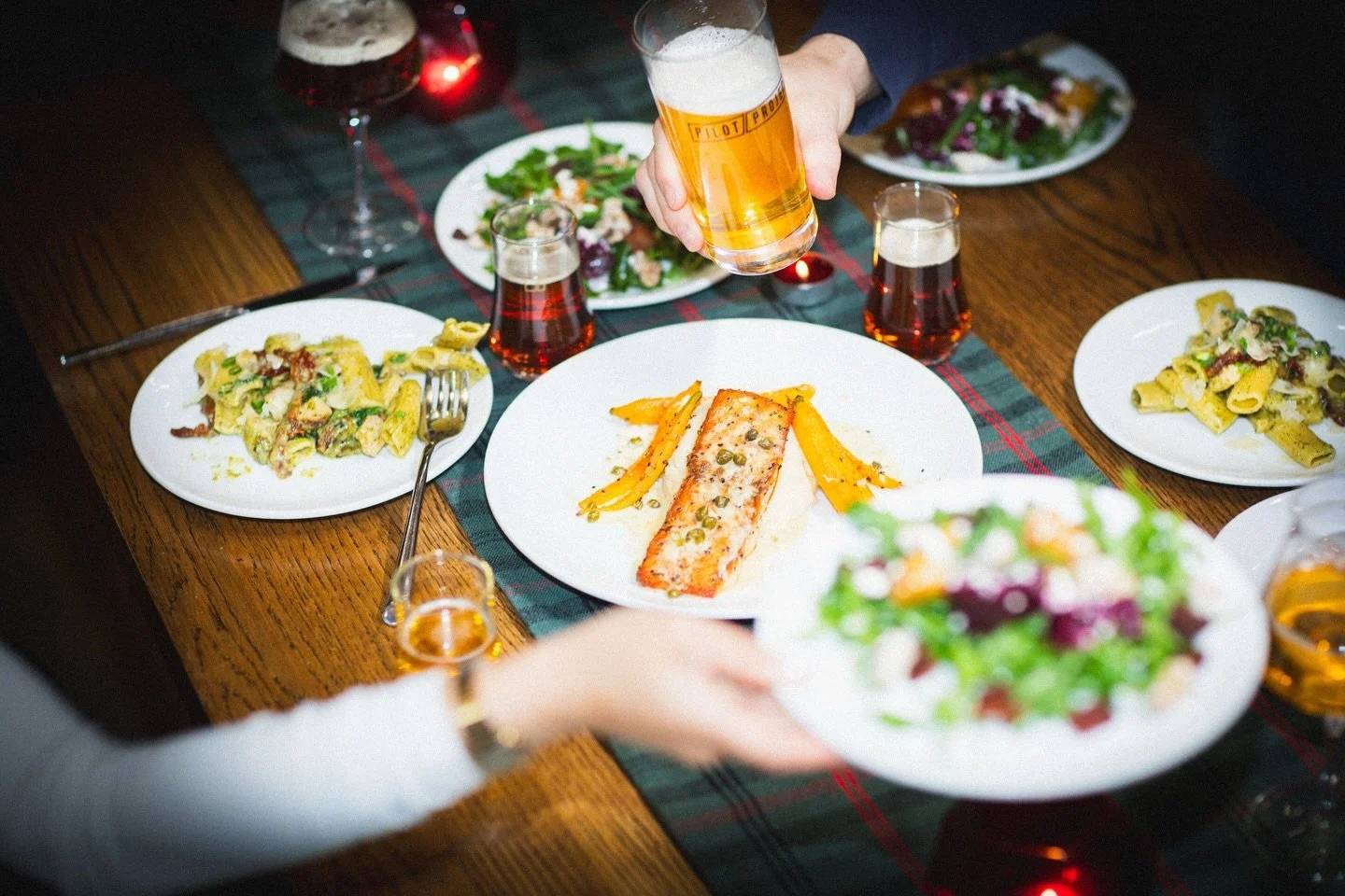 // We&rsquo;ve been working hard to curate a special menu paired alongside some of our best + latest brews for our spring Beer Dinner on Thursday // It&rsquo;s not too late to secure a spot at the table, visit the link in our bio to join in //

#Beer