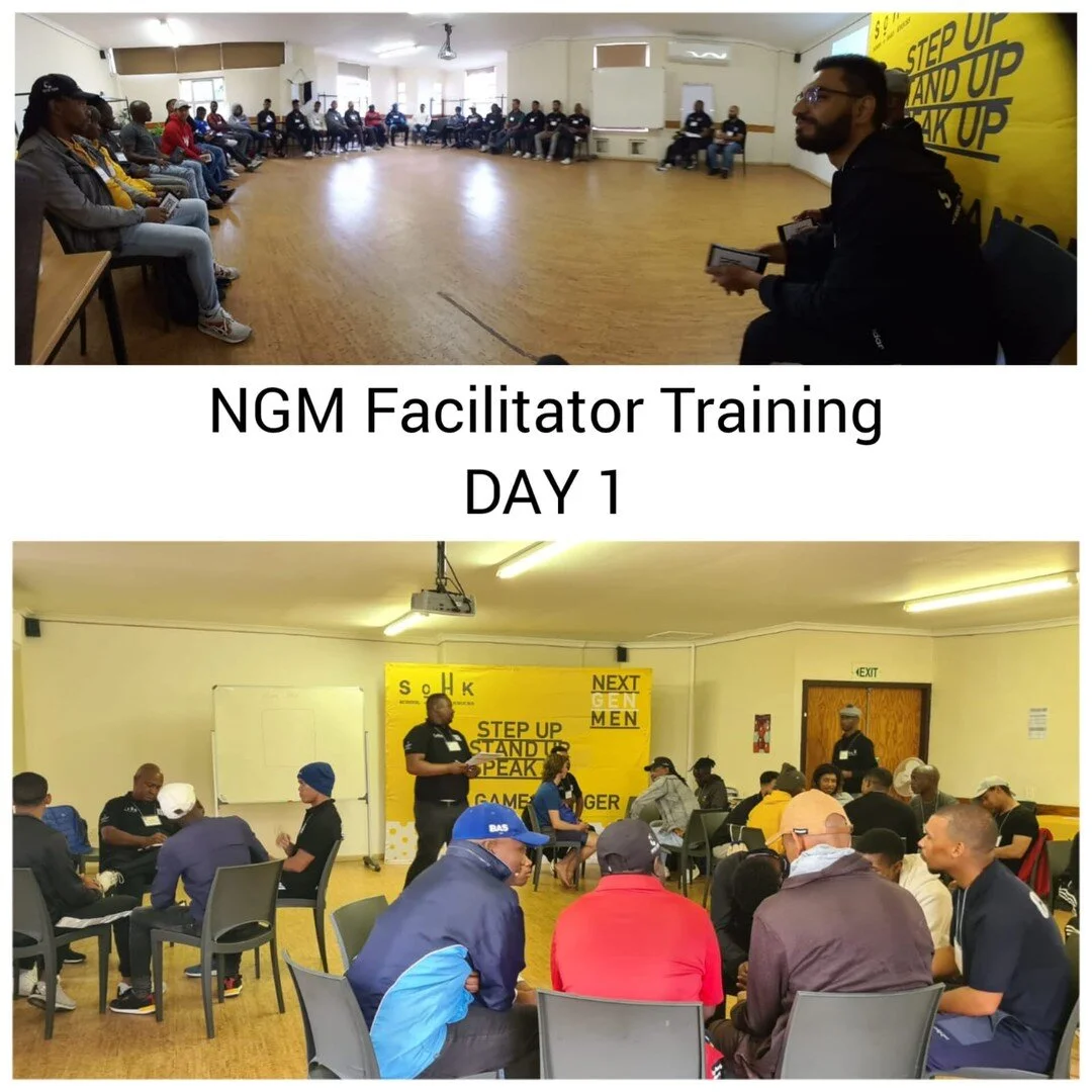 PROJECT NEXTGENMEN PARTNERSHIPS and COLLABORATIONS

In partnership with @laureussport we are hosting a 3-day NGM Facilitator Training at the @sustainability.institute. Representatives from 14 Western Cape-based organisations are in attendance! 

HUGE