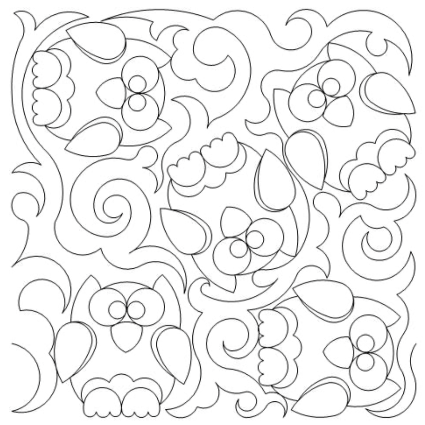 Owl Damask