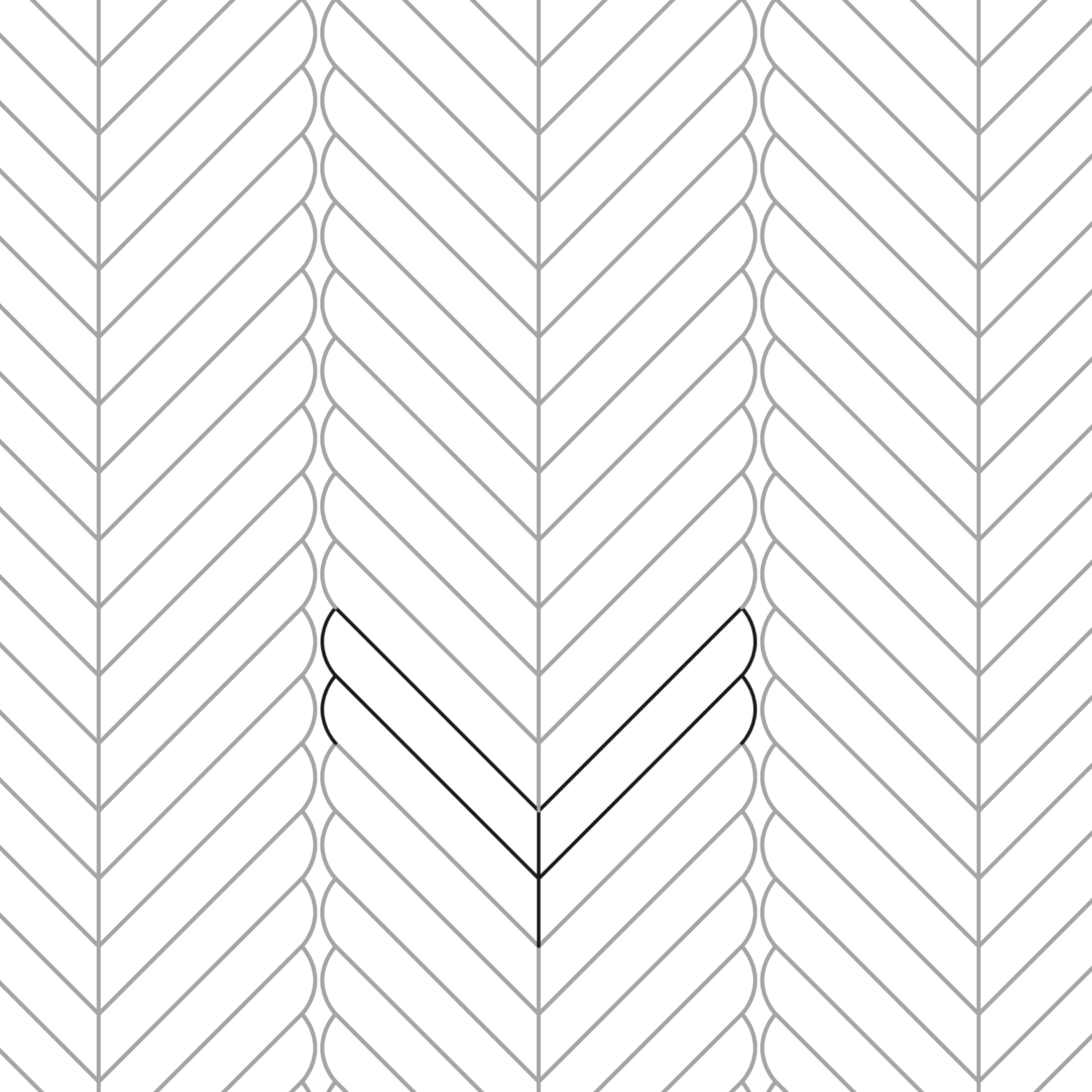 Feathered Herringbone*