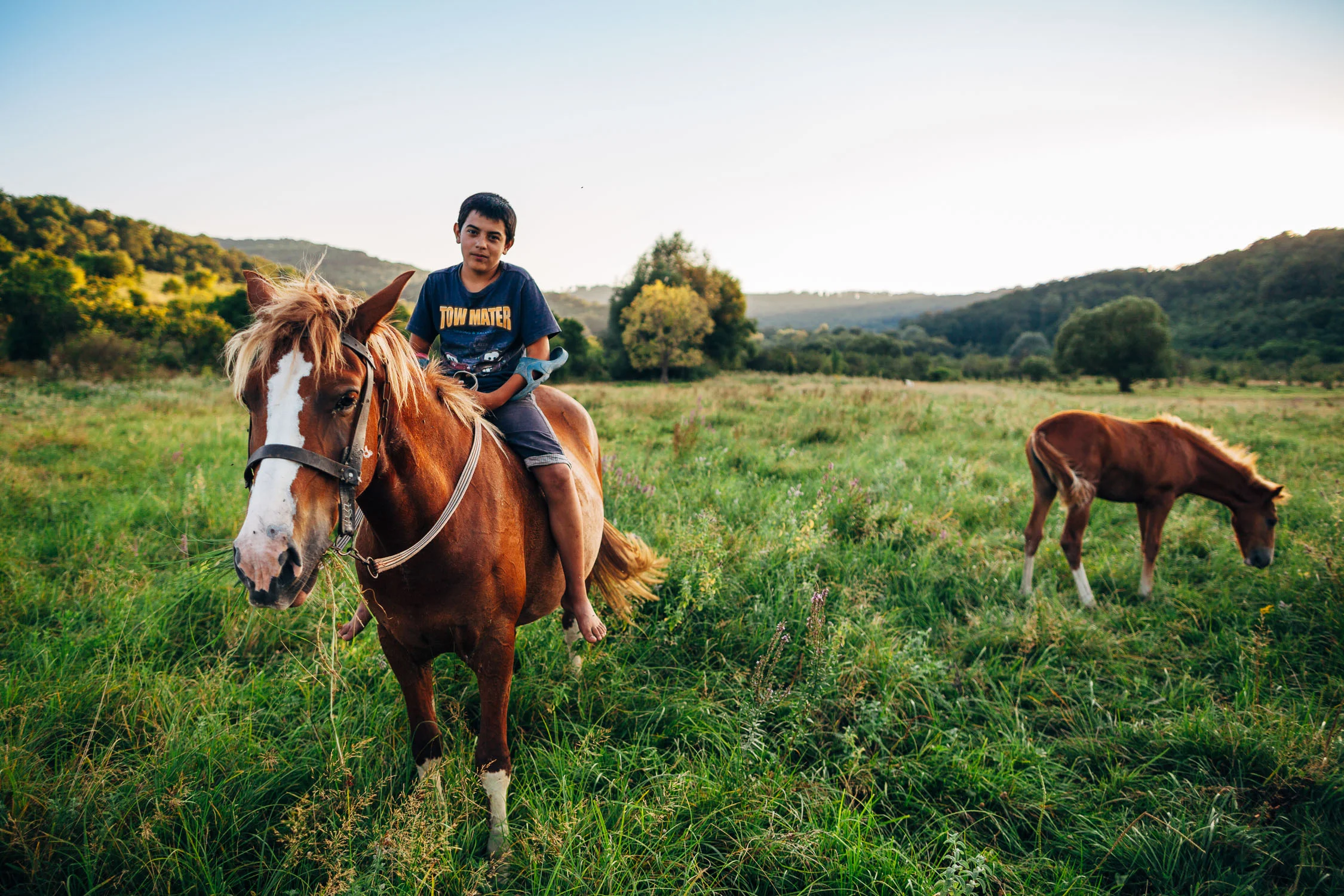 A Roma kid on a horse in Ursari, from the documentary 'The Moldovan Diaries'