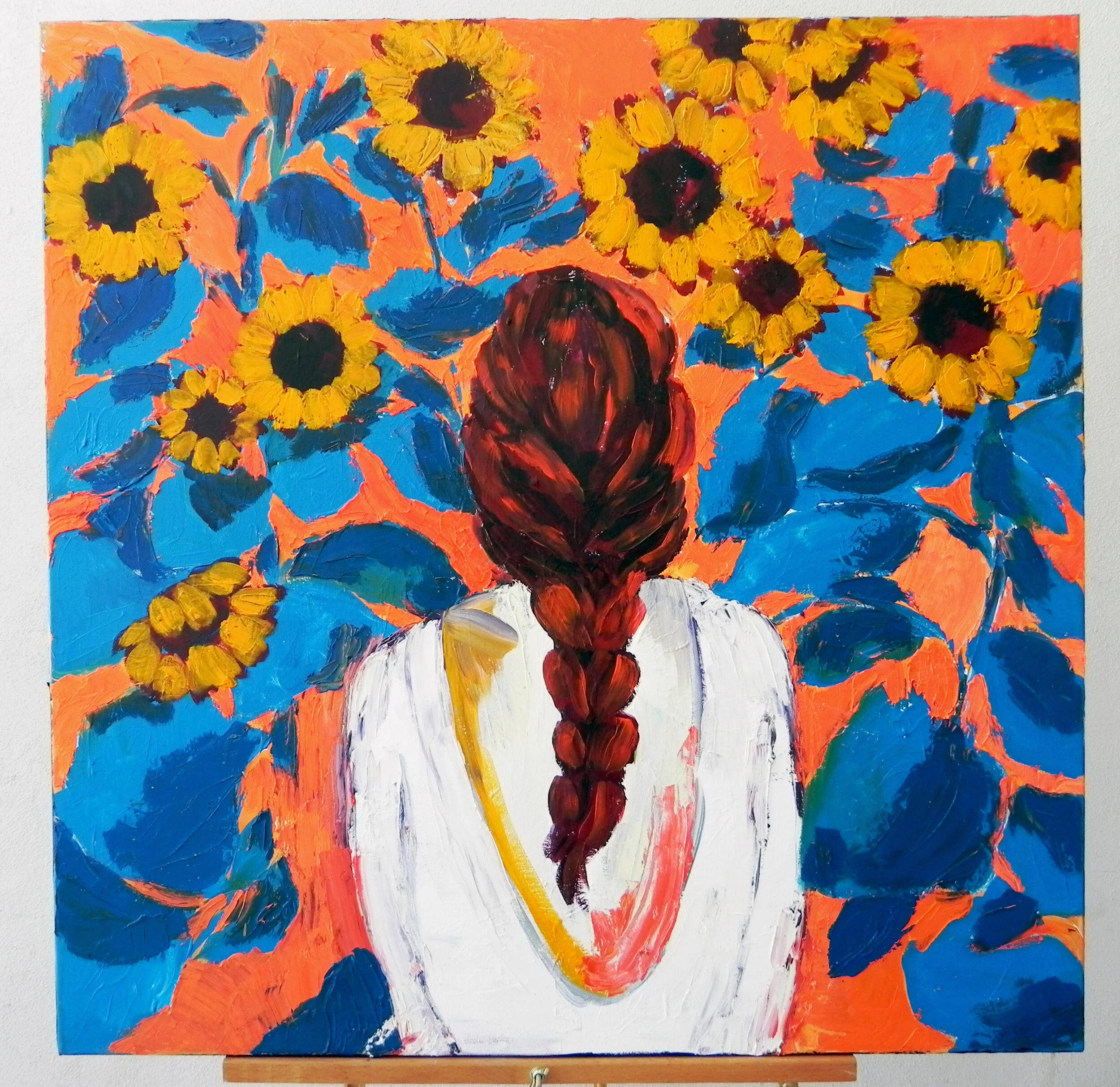“Time to Move on” Oil and Acrylic on Canvas 36x36” $575