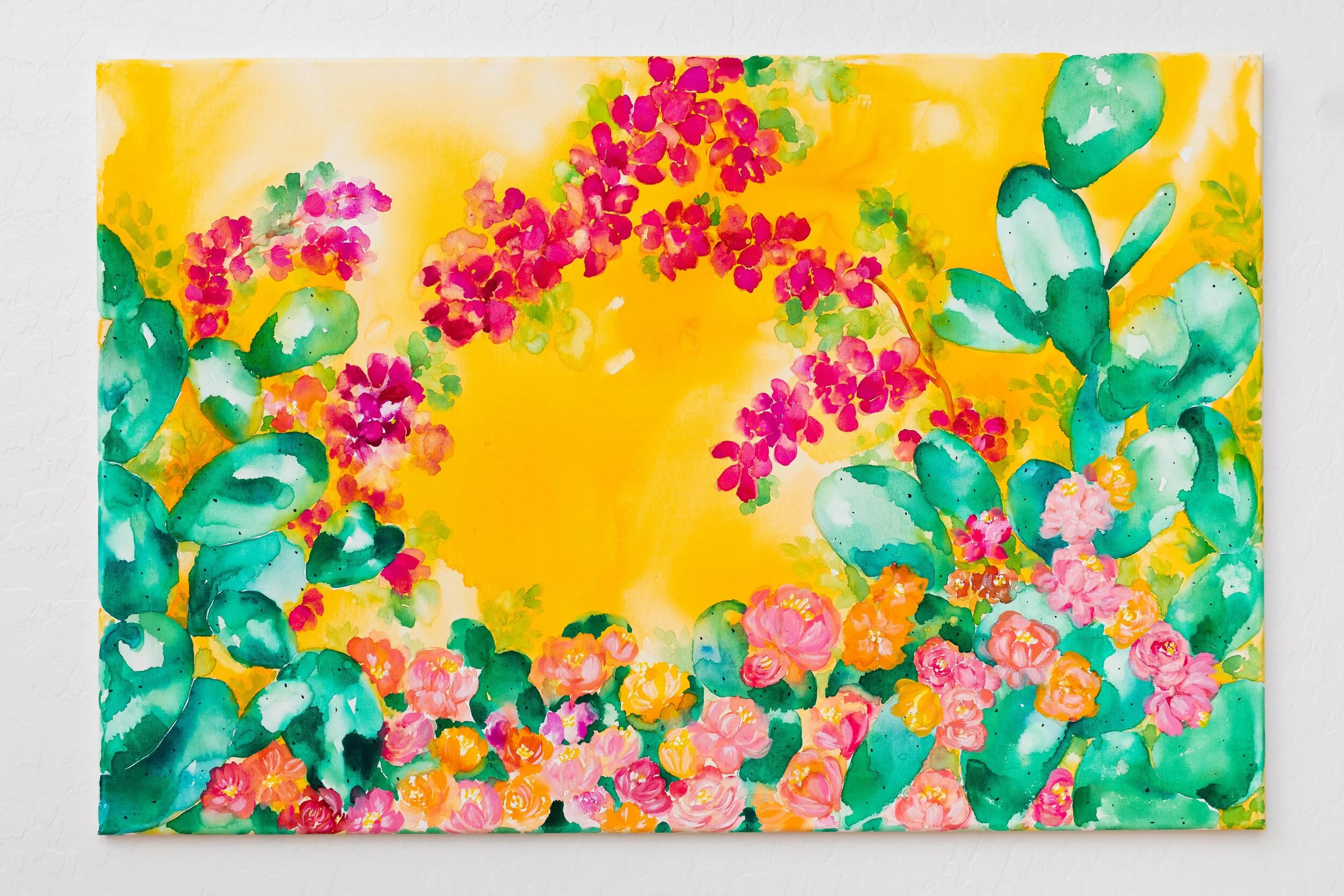 Watercolor Desert Flowers