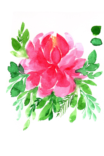 Painting Watercolor Botanicals Project Book & Course Guide- 65