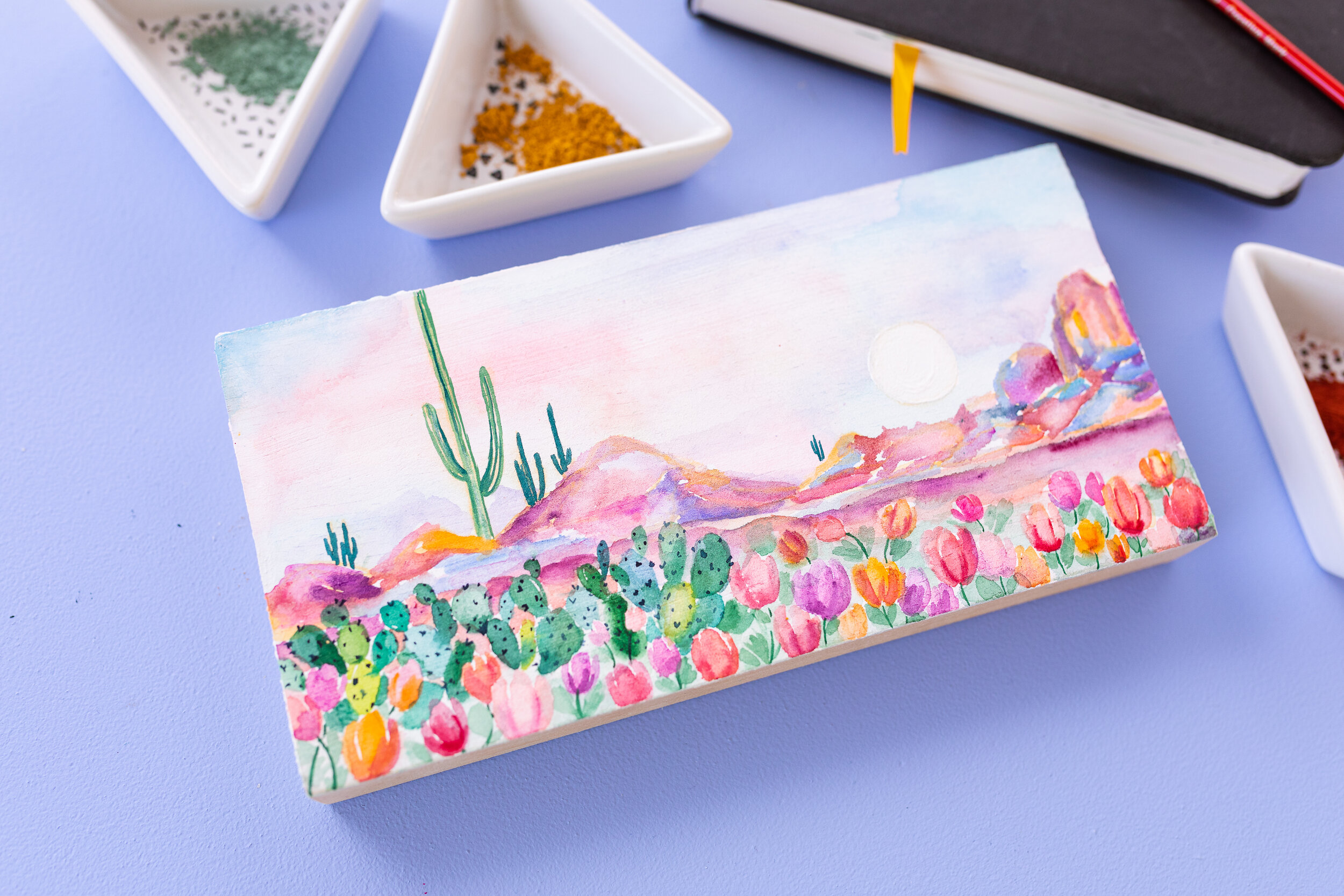 Pink Puddle Parcel Ocean Coast Landscape Watercolor Painting Kit — Pink  Puddle Studio