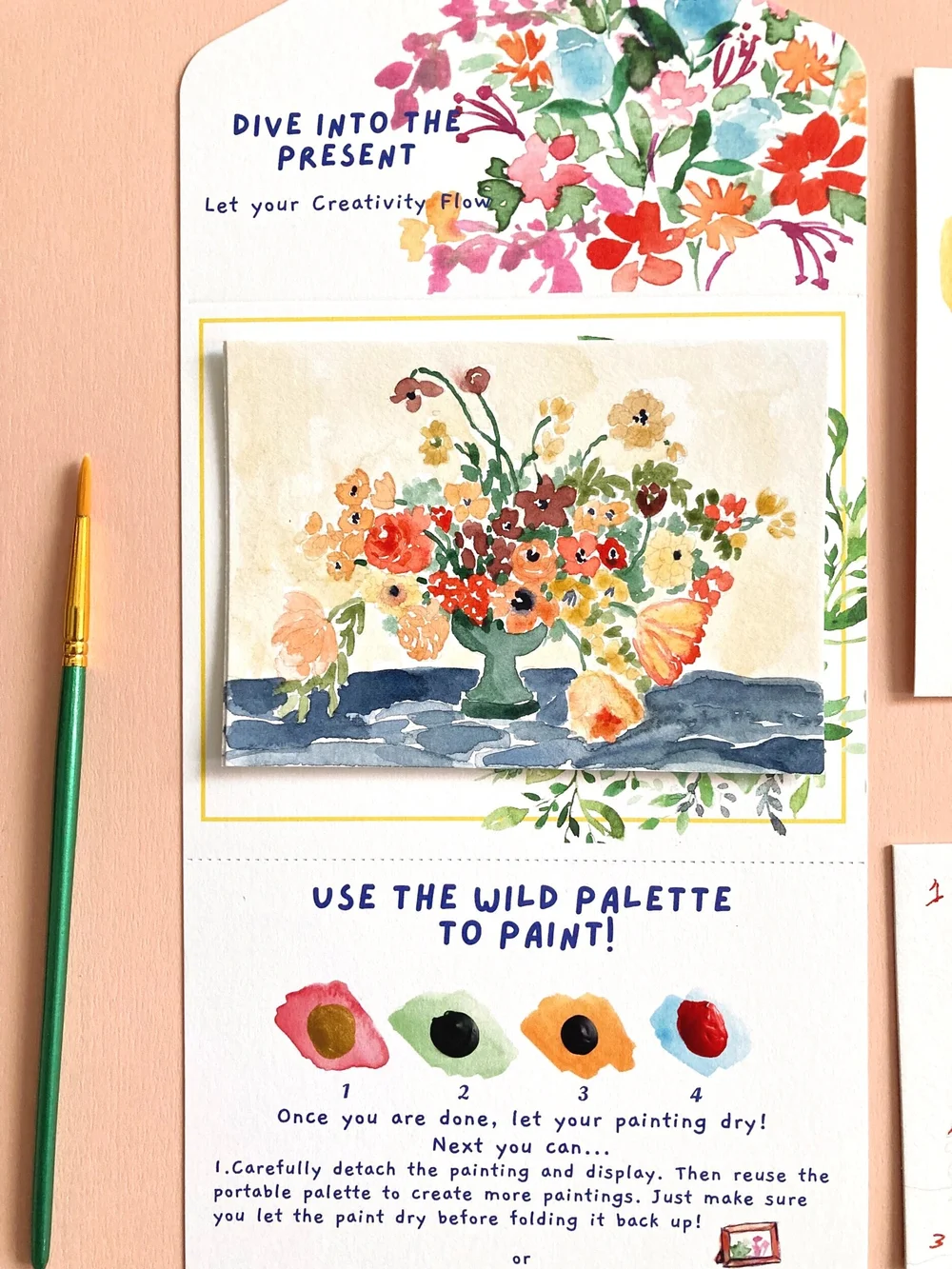 Shop the Paint by number watercolor Kit inspired by a dutch flower