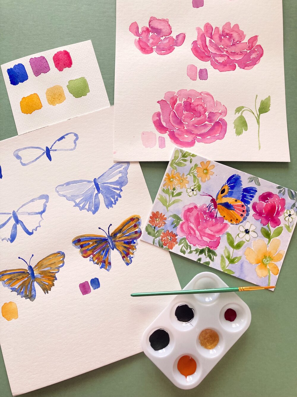 DIY Simple Watercolor Butterflies Anyone Can Make! - creative