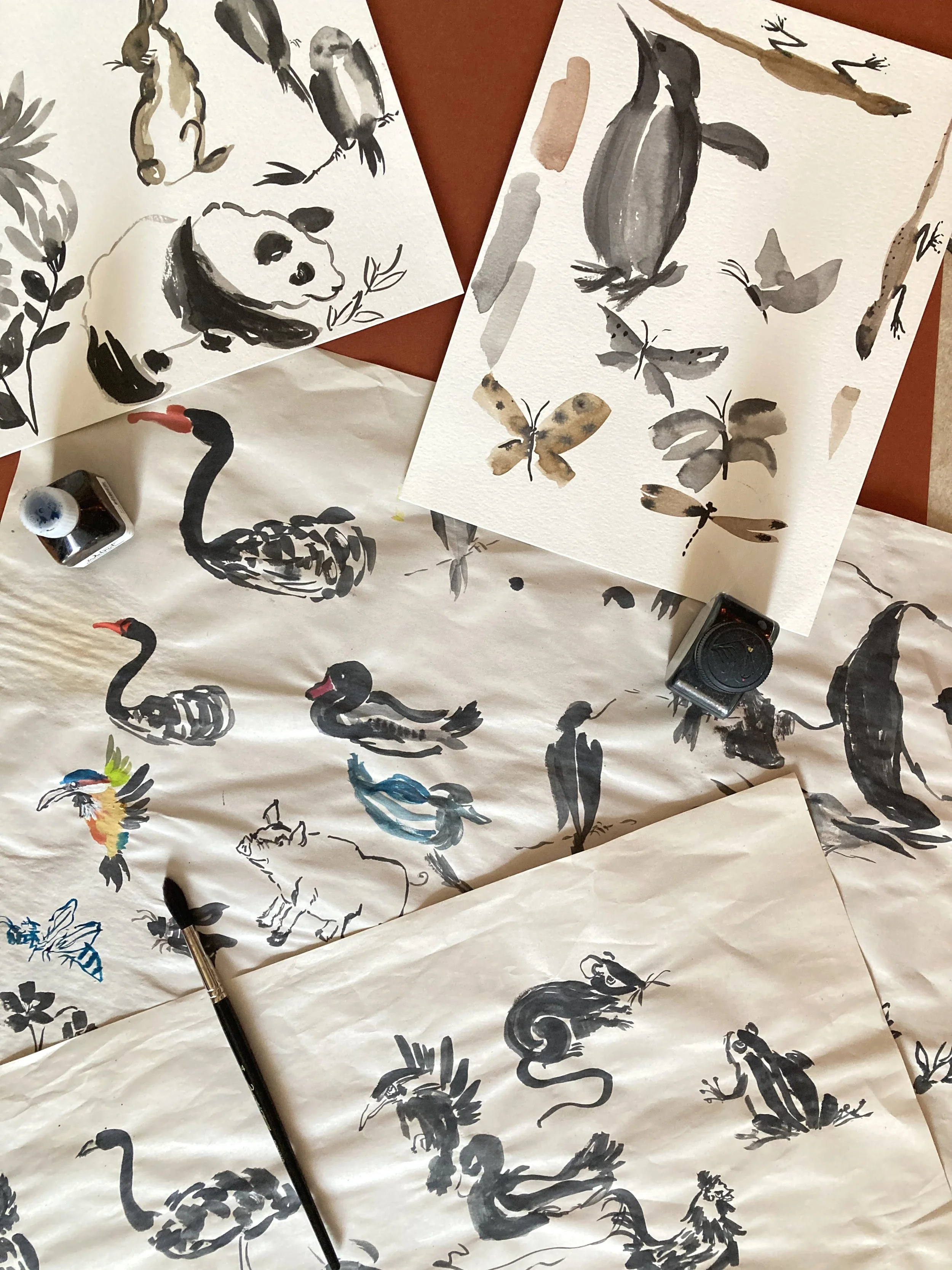 Introduction to Chinese Brush Painting: Animals