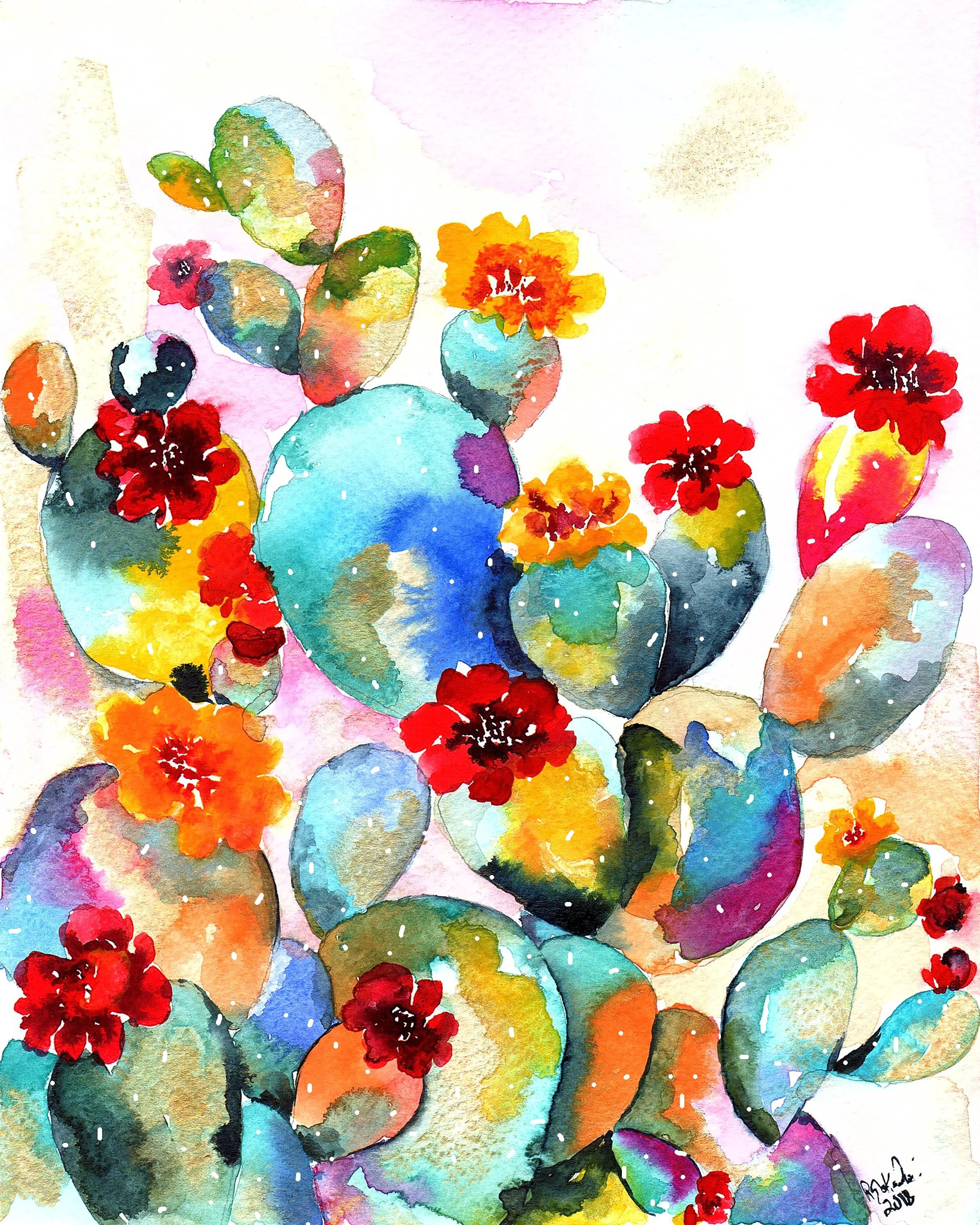 Prickly Pear rainbow Bunch 8x10 (2).jpg