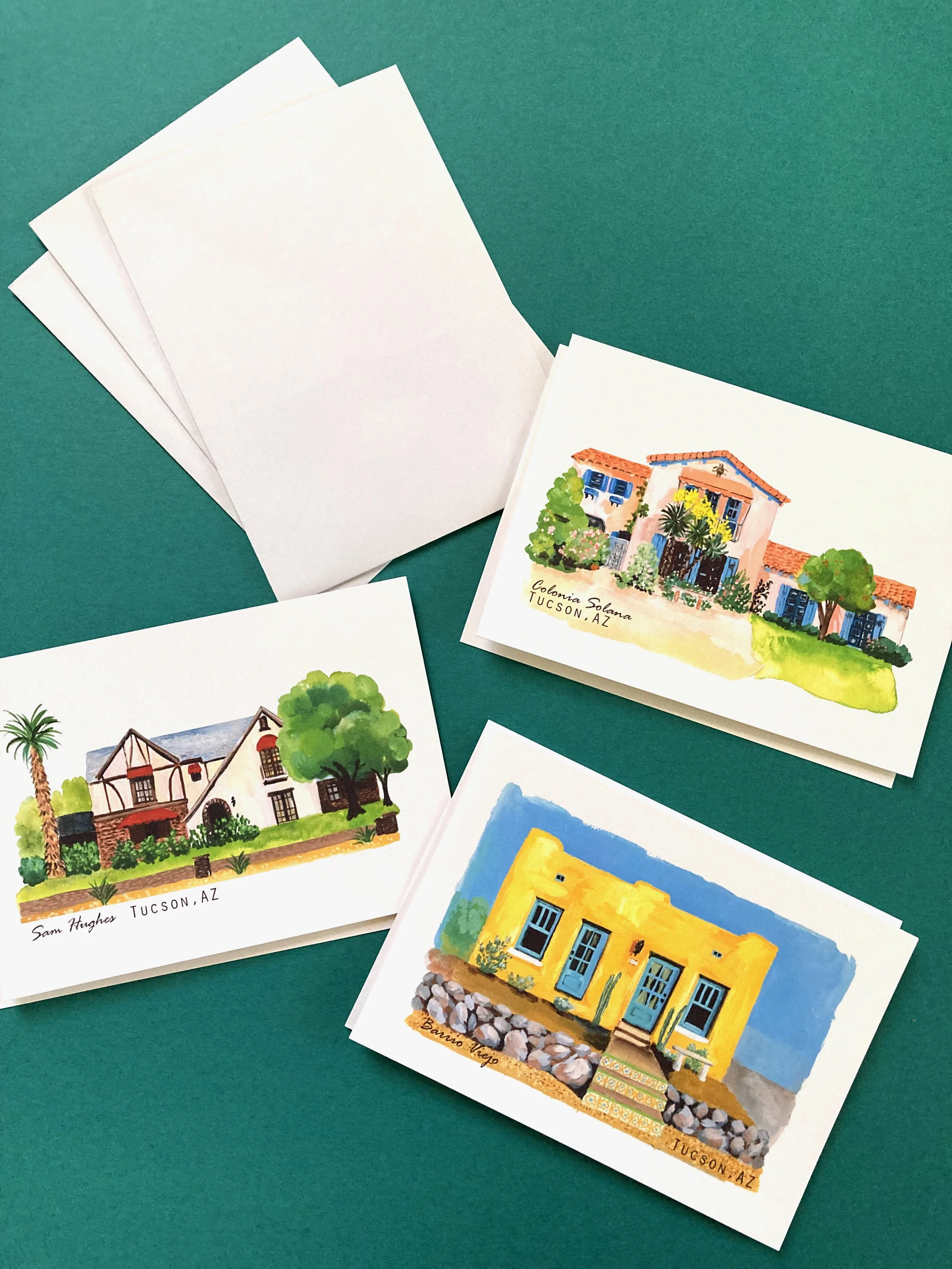 Tucson Historic Neighborhoods Watercolor Card Set