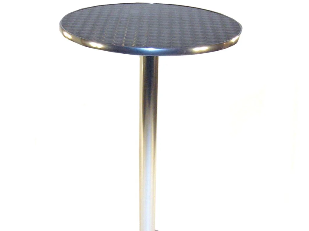Furniture Hire: Chrome Bistro Tables