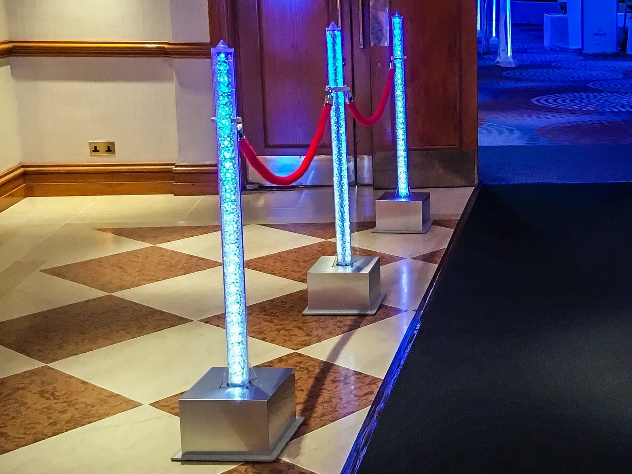 Furniture Hire: Light up Stanchions