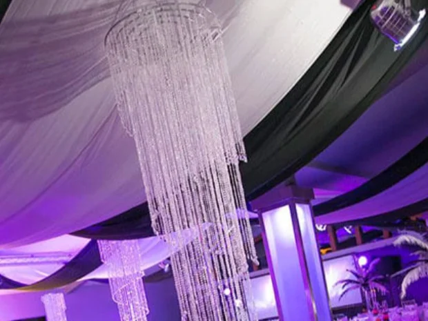 Tall Table Centres: Tall Chandelier Table Centres