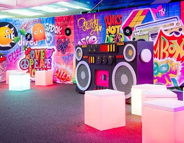 Retro 80's Themed Props & Furniture — Funky Event Hire