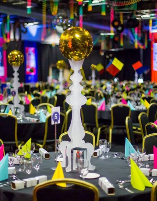 Table Center Fun Themed Table Centres — Funky Event Hire