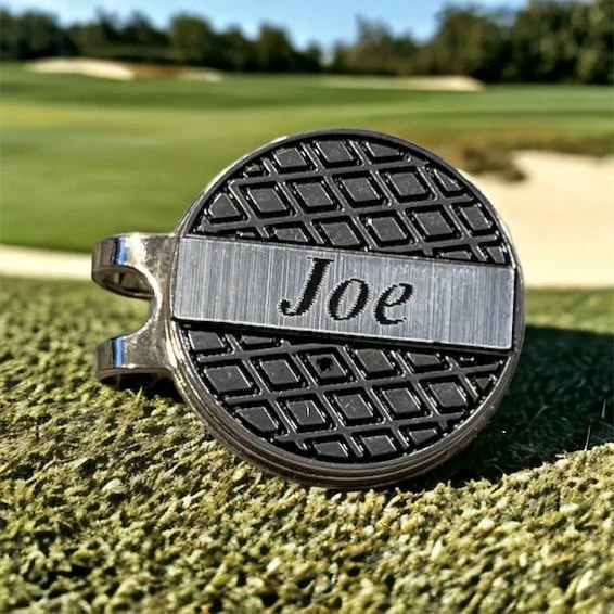 Personalized Golf Ball Marker with Magnetic Hat Clip