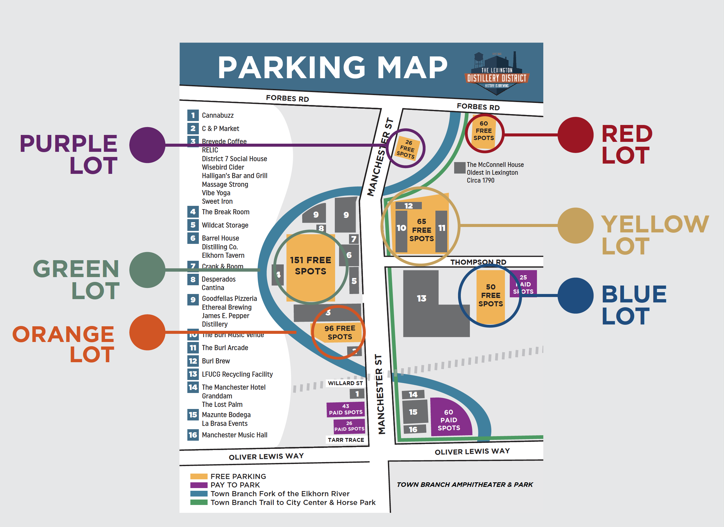 FREE PARKING MAP OF DISTILLERY DISTRICT