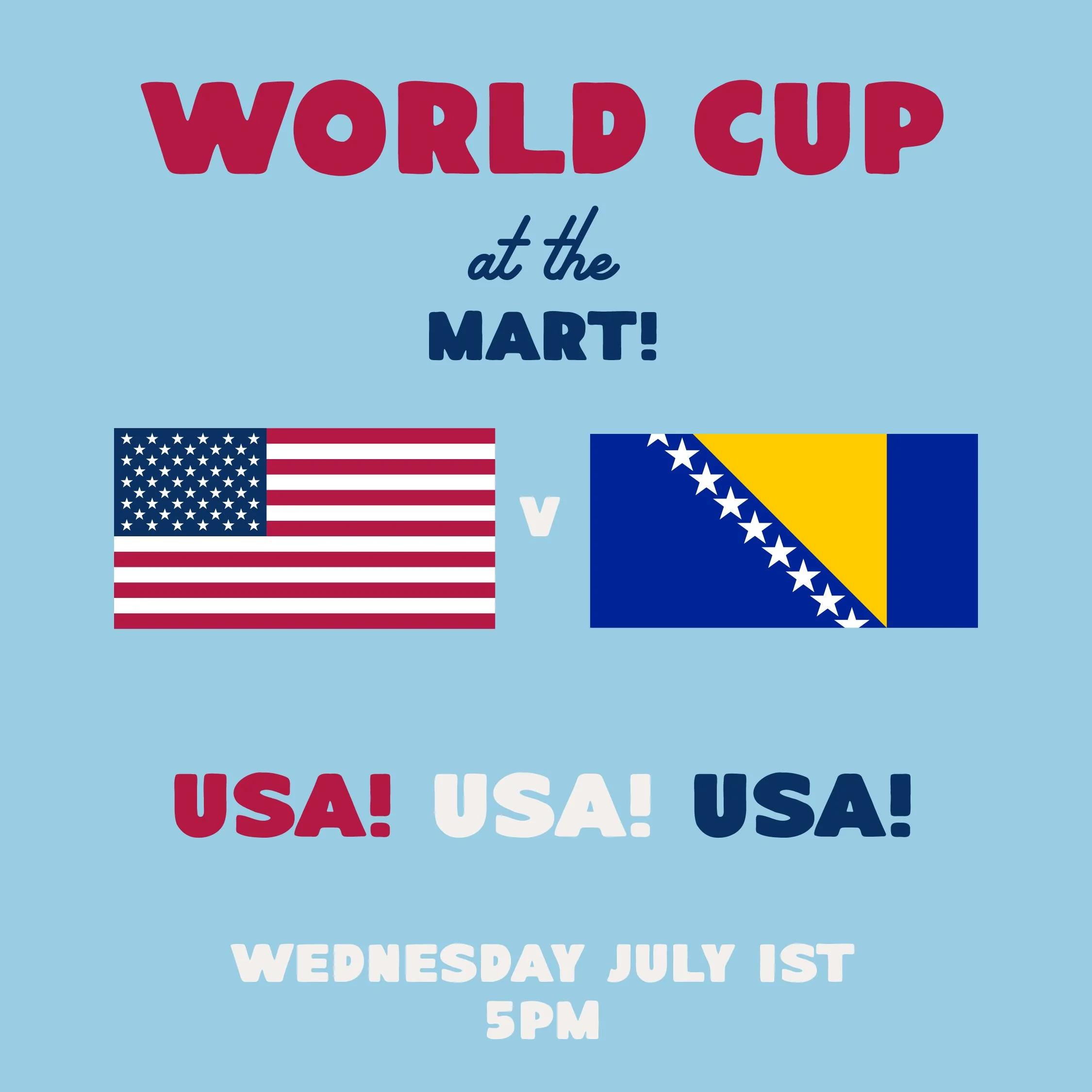 World Cup at the Mart