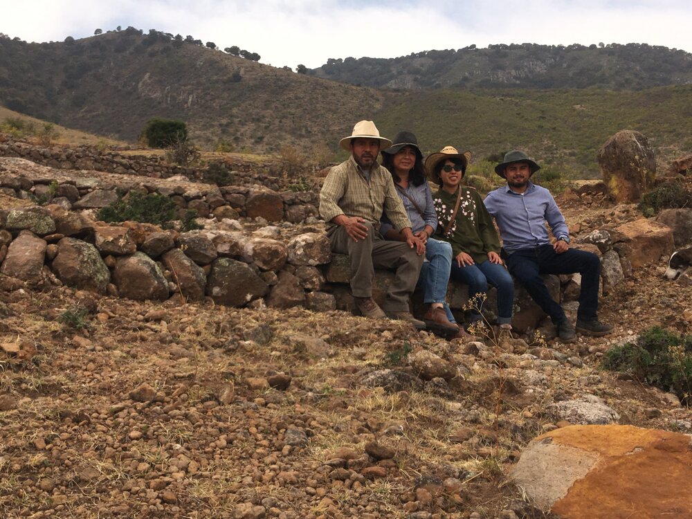 With my family in rehabilitation works in the Doña Juana SMA watershed