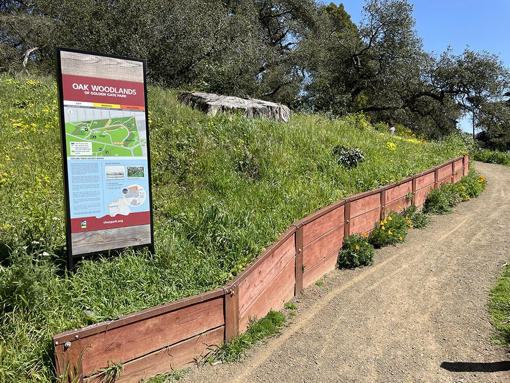 Start of the Oak Woodlands trail